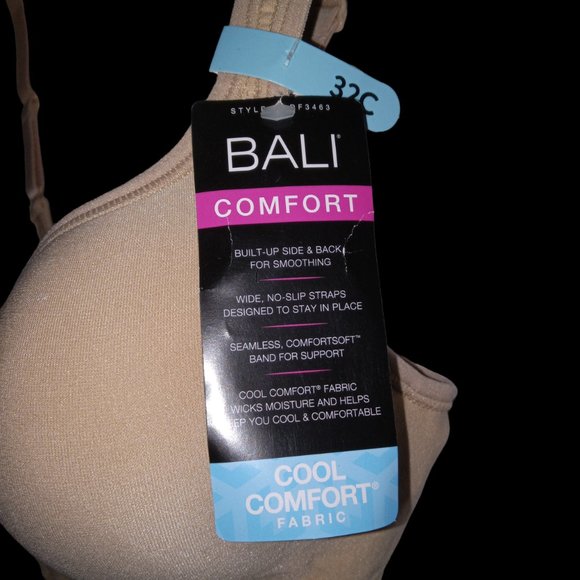 BALI Comfort Revolution Shaping Wireless Smoothing Bra Nude size 32C NWT - Picture 3 of 4